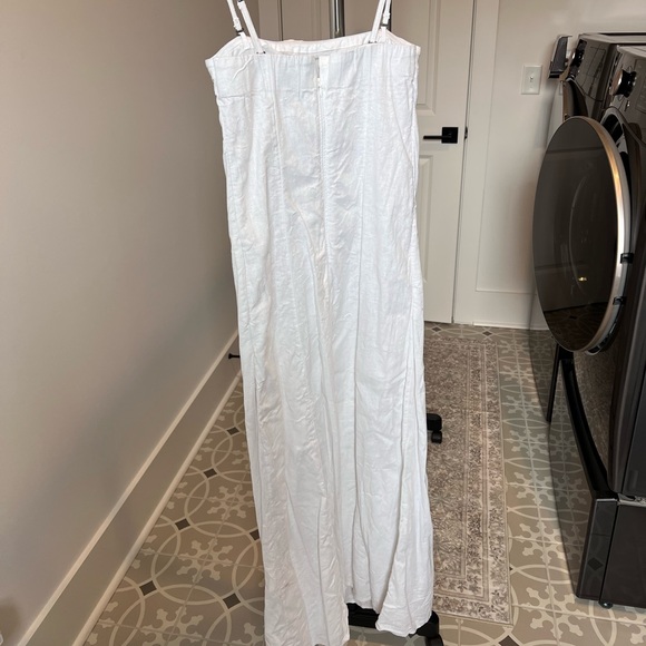 Abercrombie & Fitch White Linen Blend Maxi - Picture 5 of 6